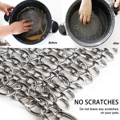 Stainless Steel Chain Scrubber (12.5 CM x 12.5 Cm)
