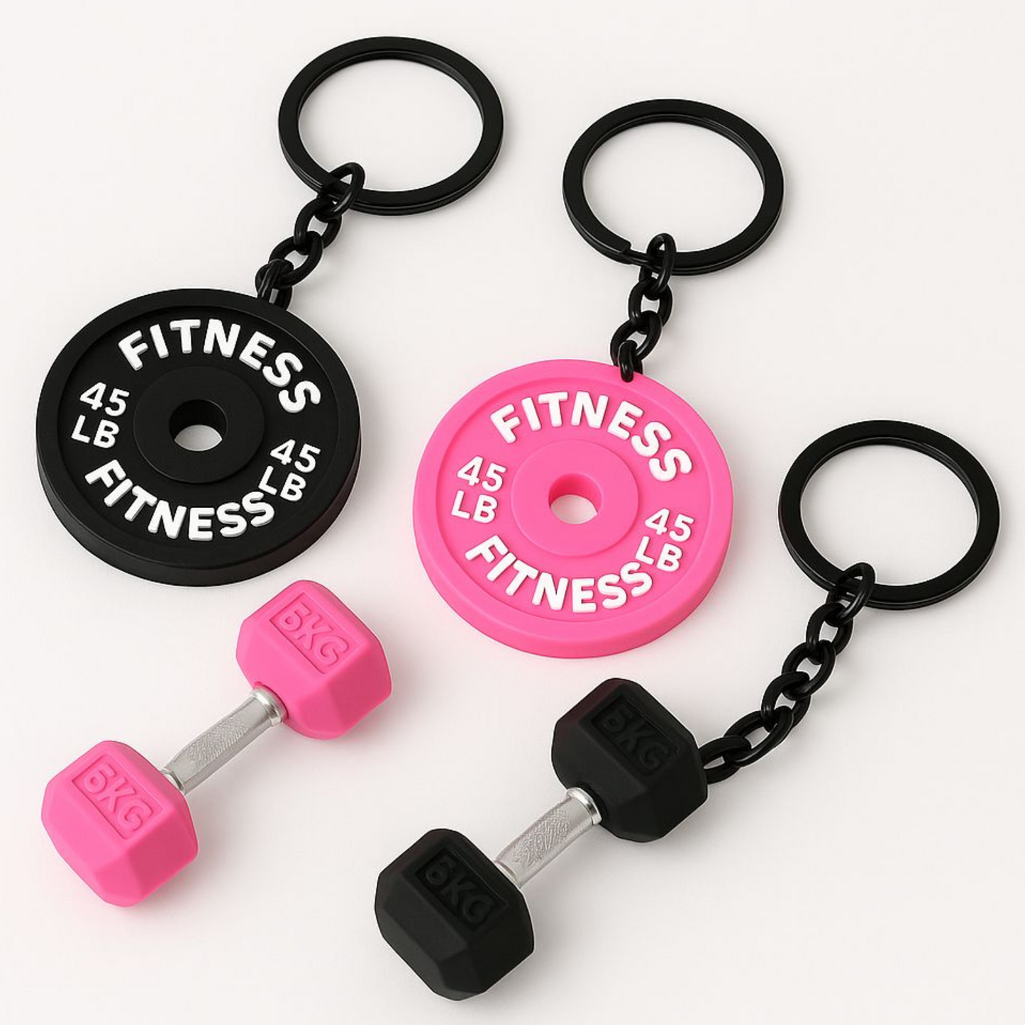Mini Fitness Keychain Set