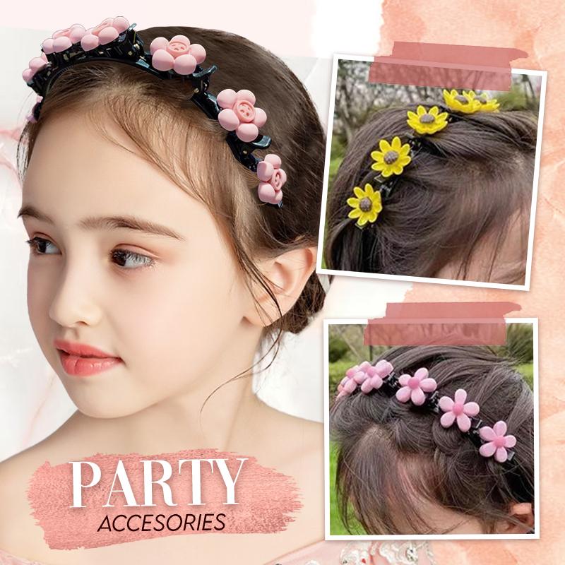 Flower Hairband with Clips