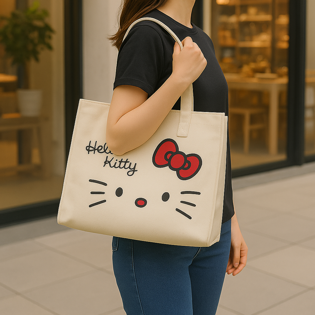 Kitty Canvass Totebag