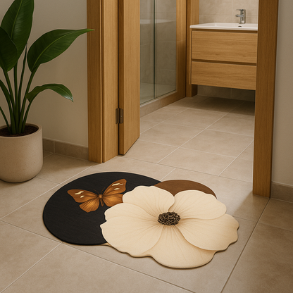 Butterfly Flower Mat