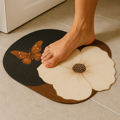 Butterfly Flower Mat