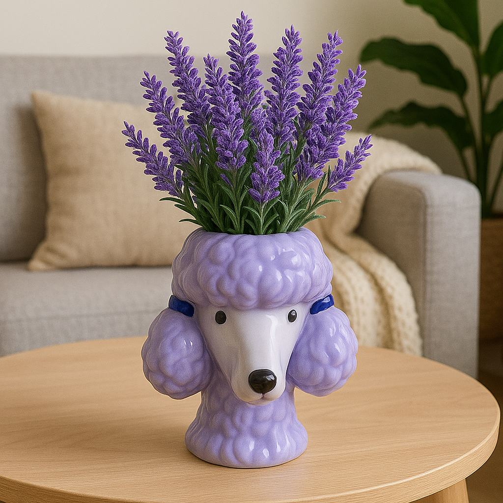 Poodle Flower Vase