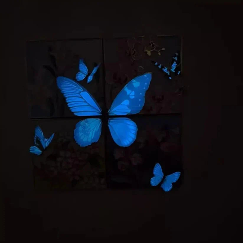 Glowing Butterfly Fridge Magnet