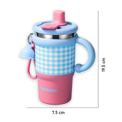 Checkered Steel Tumbler