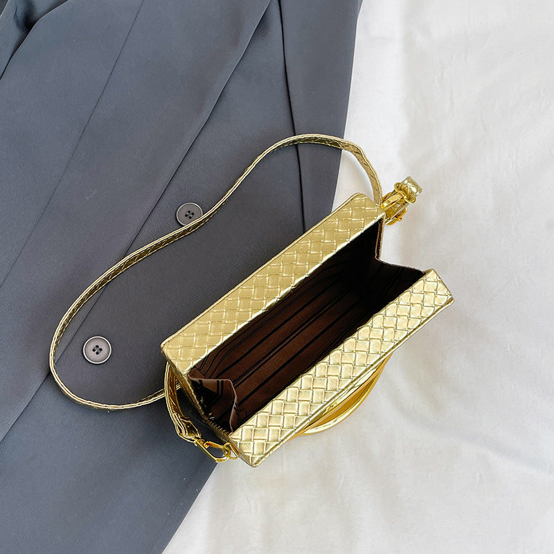 Luxe Gold-Handle Clutch