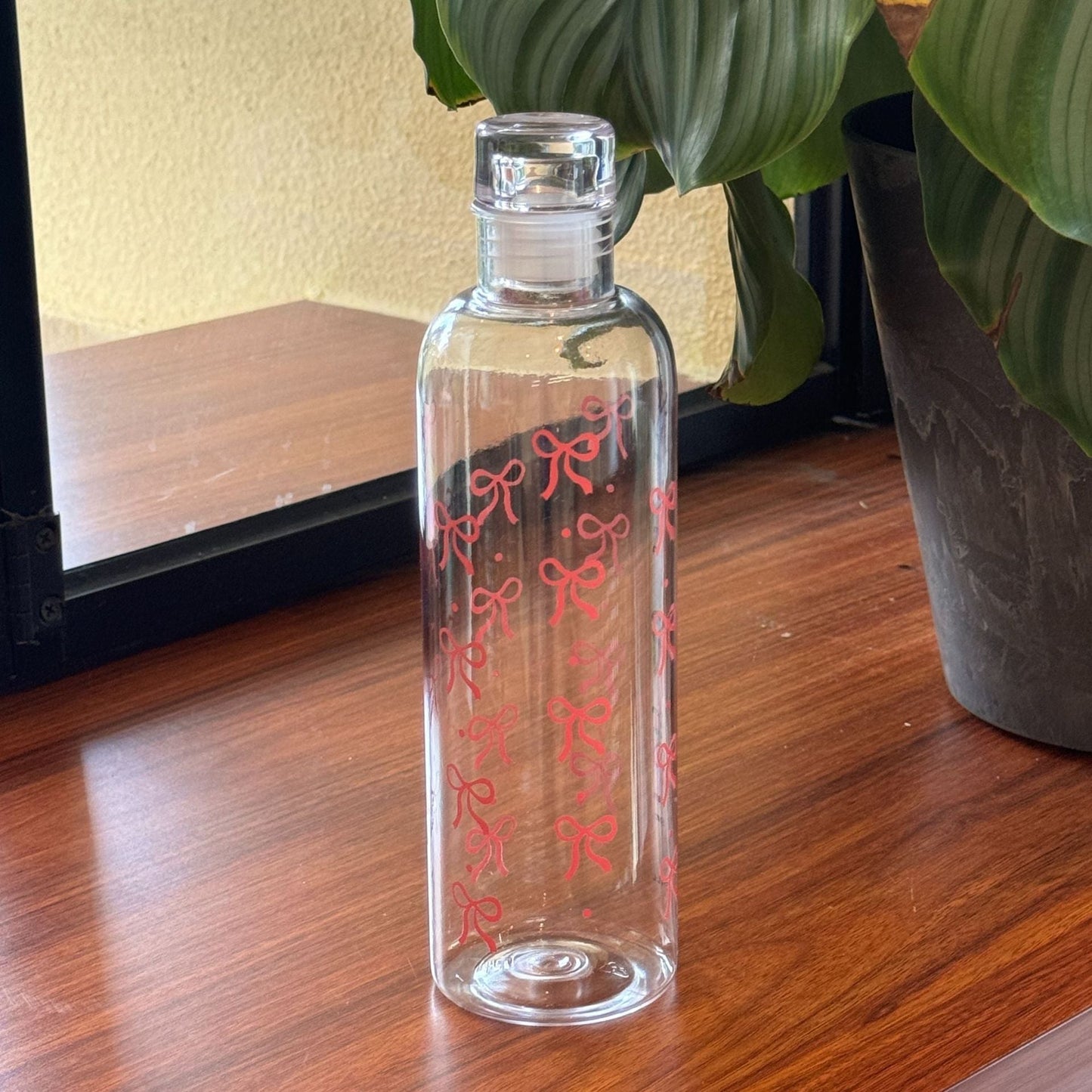 Bow Transparent Water Bottle