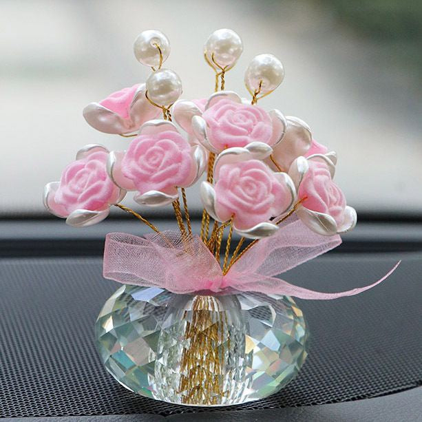 Crystal Flower Ornament
