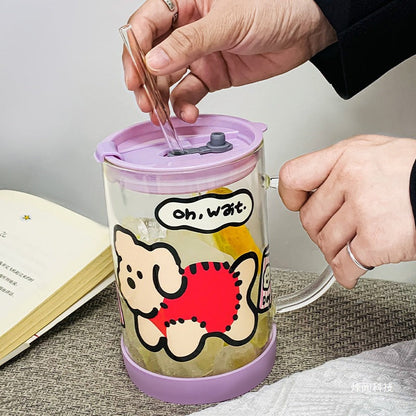 Happy Pup Cartoon Mug