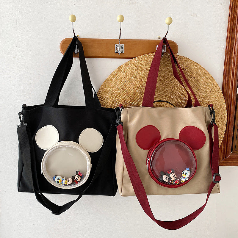 Cute Mickey Tote Bag (Black & White)