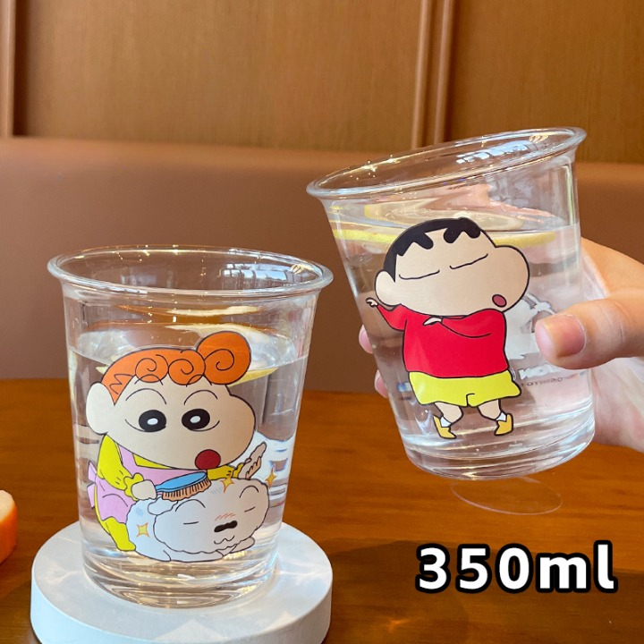 Shinchan Family Glass