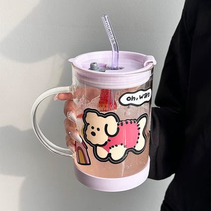 Happy Pup Cartoon Mug