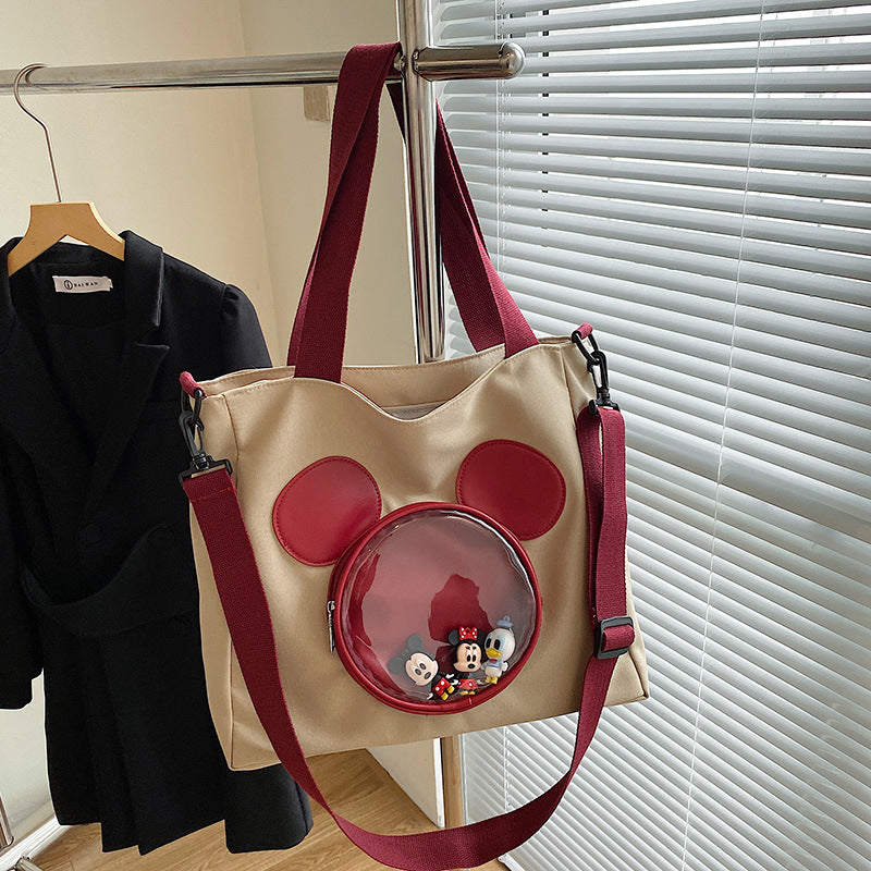 Cute Mickey Tote Bag (Black & White)