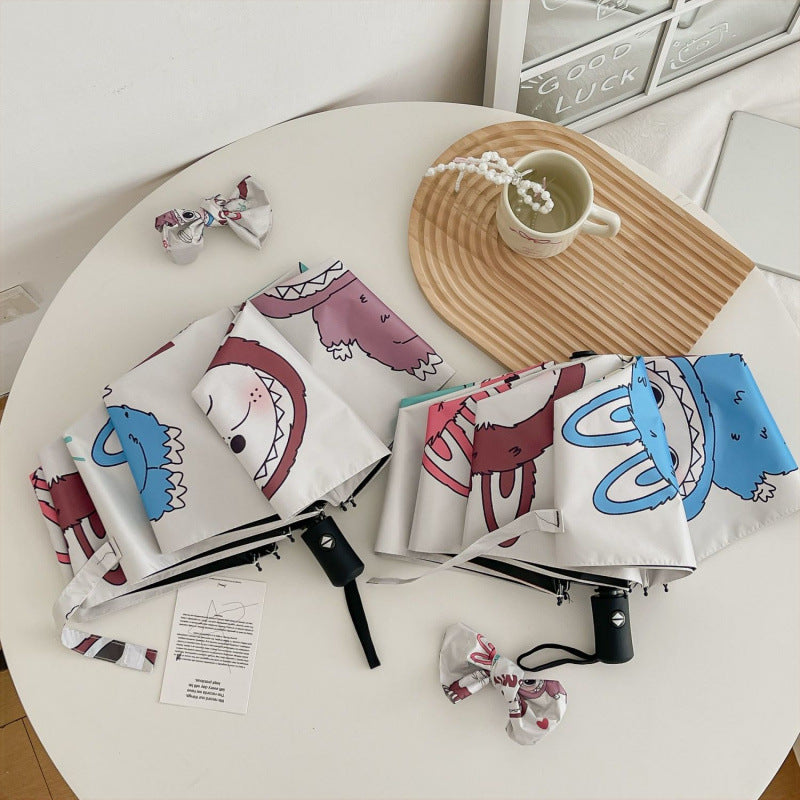 Cute Labubu Cartoon Umbrella