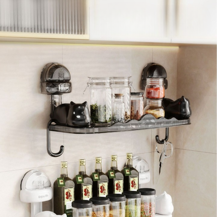 Wall Mounted Rack With Hooks