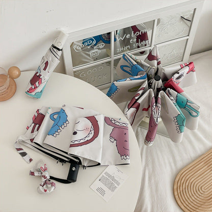 Cute Labubu Cartoon Umbrella