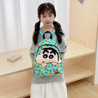 Shin-chan Plush Face Backpack