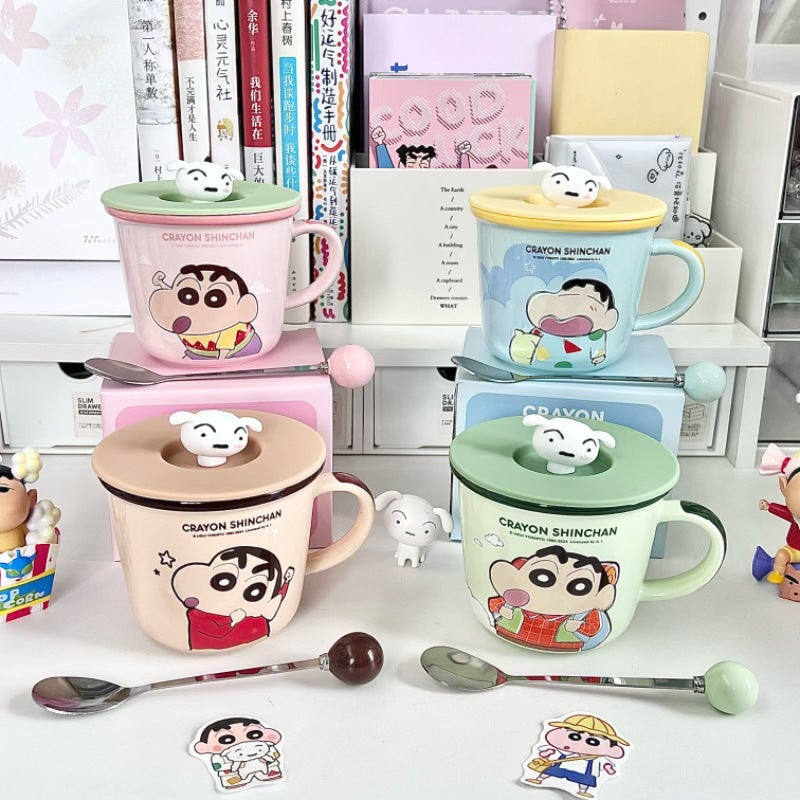Shinchan Cup With Shiro Lid & Spoon