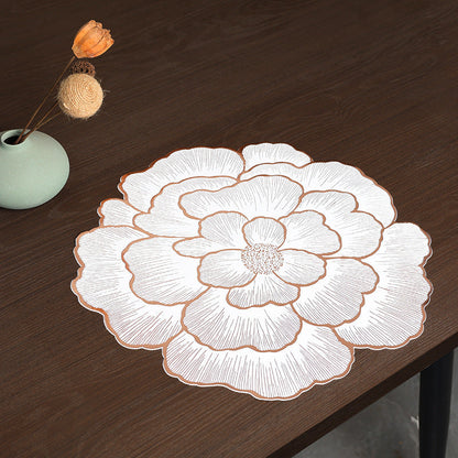 Luxury Golden Floral Mat