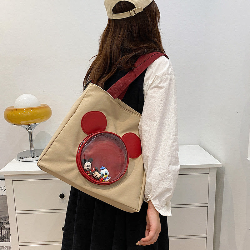 Cute Mickey Tote Bag (Black & White)