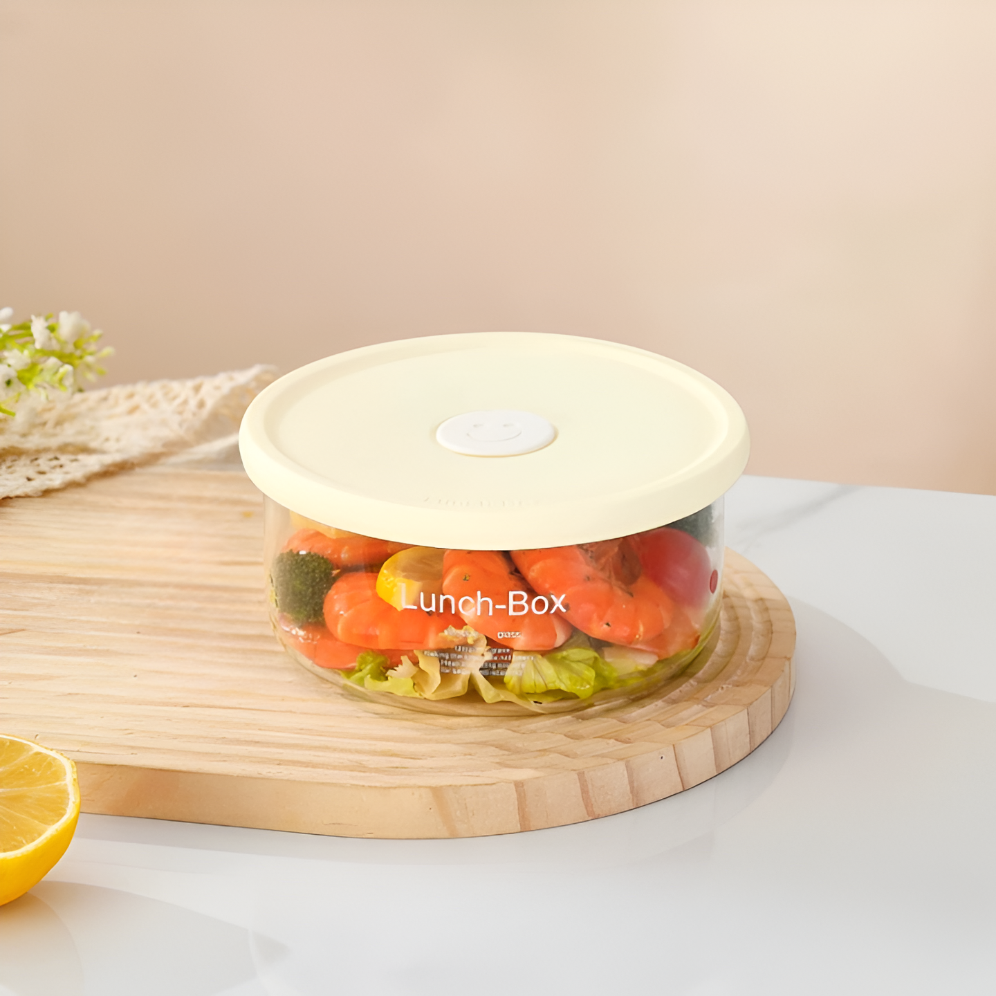 Cute Smiley Lunch Box (1000 ML)