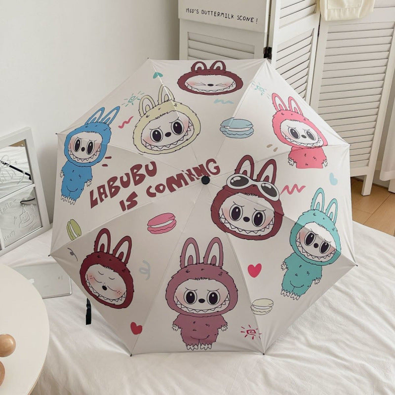 Cute Labubu Cartoon Umbrella