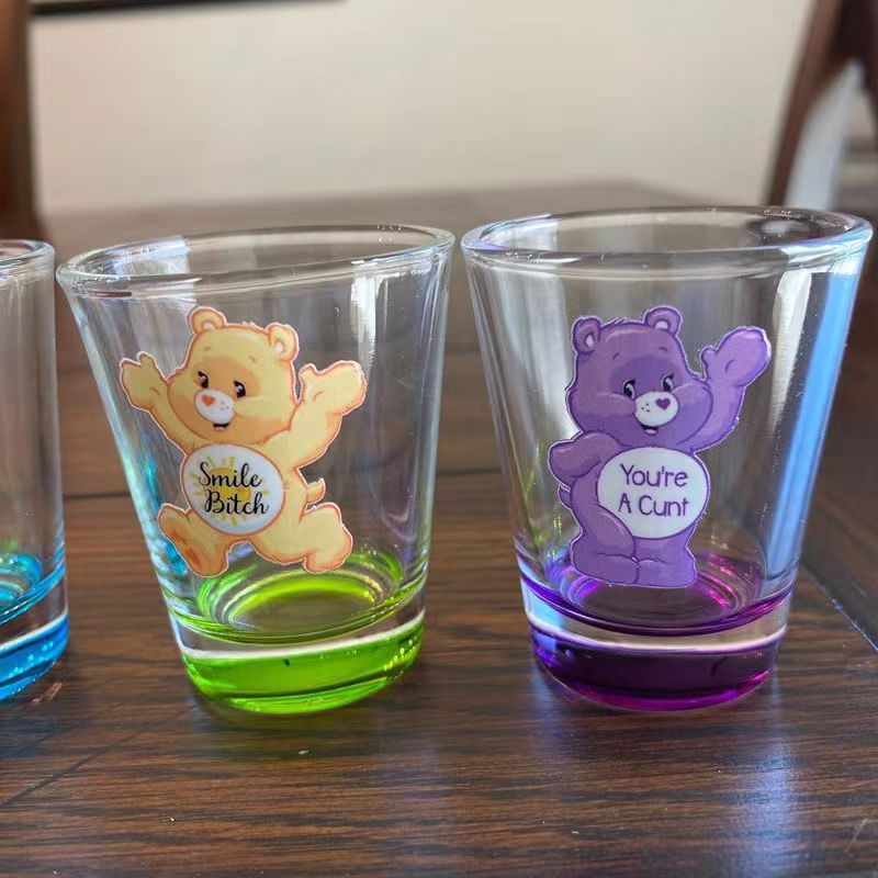 Swear Bear Shots Glasses