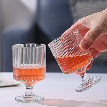 Rippled Elegance Glass