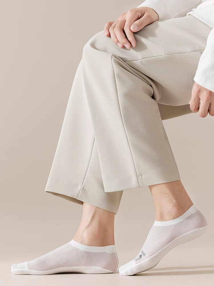 Summer Cool Comfort Socks: Breathable Mesh, Non-Slip Grip