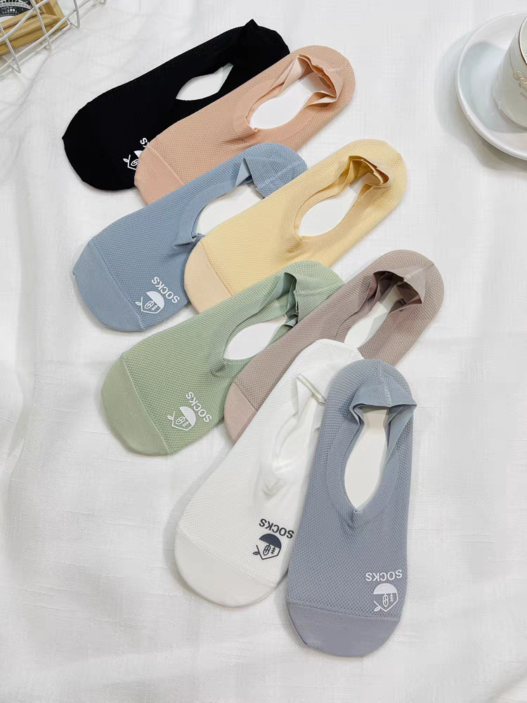 Summer Cool Comfort Socks: Breathable Mesh, Non-Slip Grip