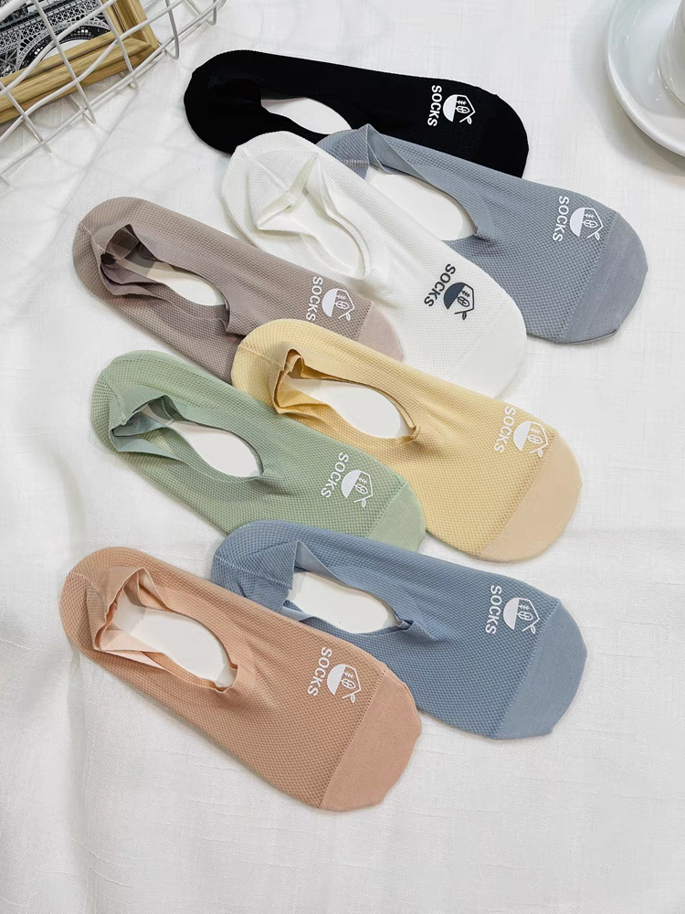 Summer Cool Comfort Socks: Breathable Mesh, Non-Slip Grip