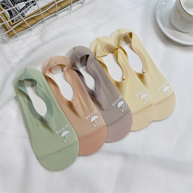 Summer Cool Comfort Socks: Breathable Mesh, Non-Slip Grip