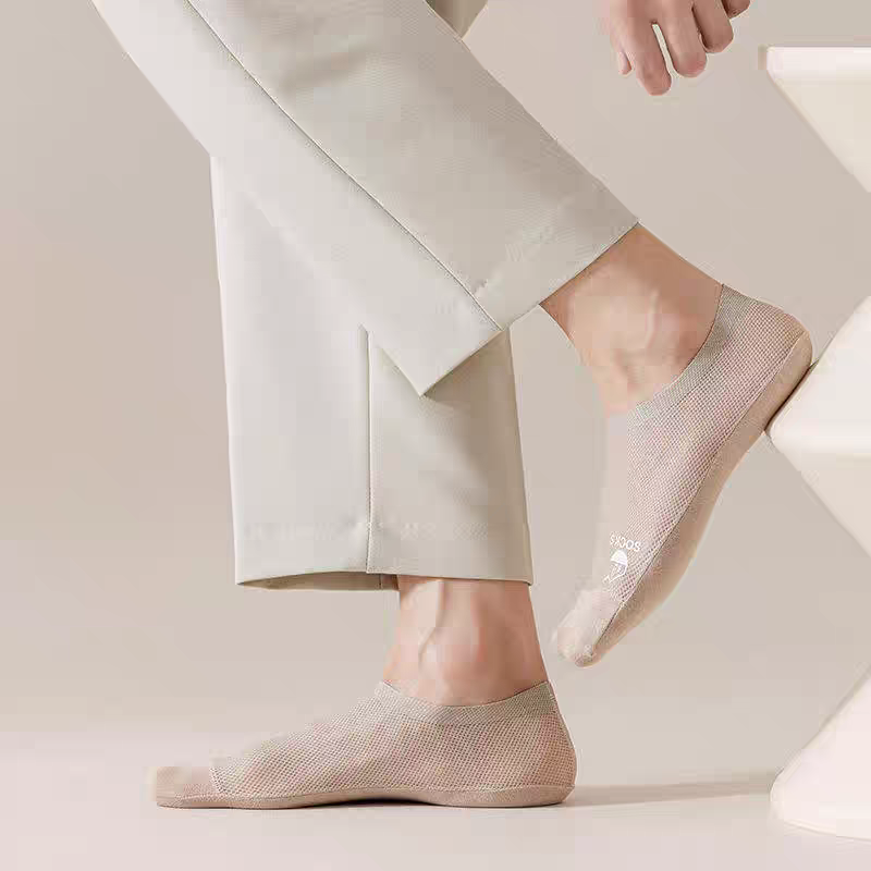 Summer Cool Comfort Socks: Breathable Mesh, Non-Slip Grip