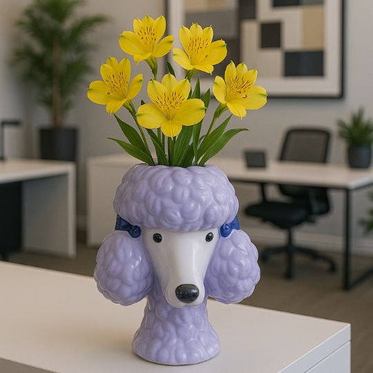 Poodle Flower Vase