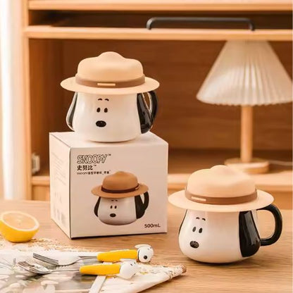 Snoopy Mug With Hat Lid