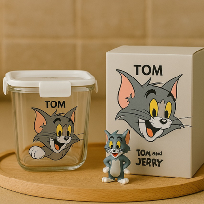 Tom & Jerry Glass Jars