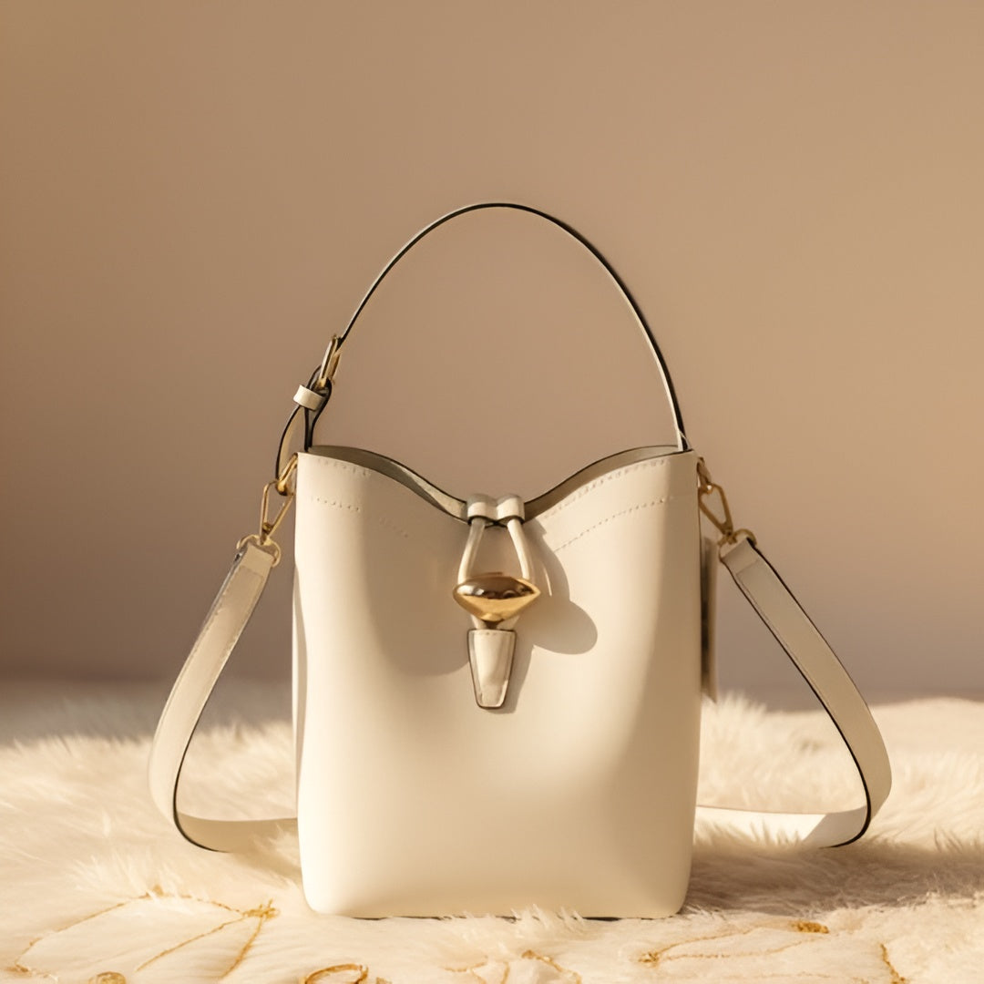 Gold Lock Shoulder Bag
