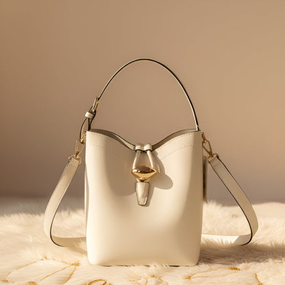 Gold Lock Shoulder Bag