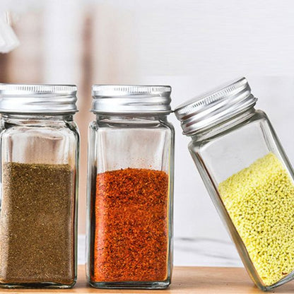 Glass Spice Jars with Lid