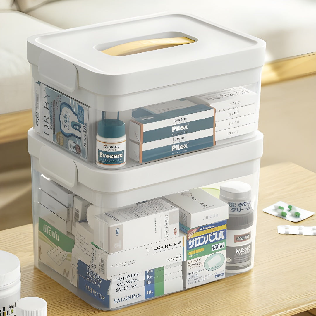 Transparent Medicine Storage Box