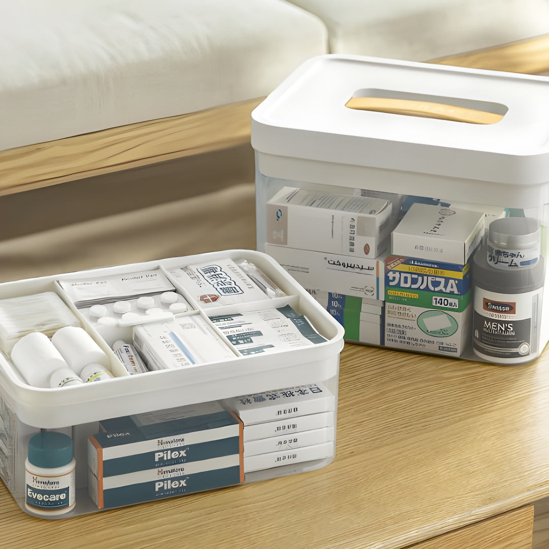Transparent Medicine Storage Box