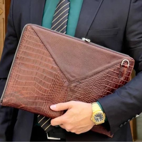 Unisex Leather Office Bag