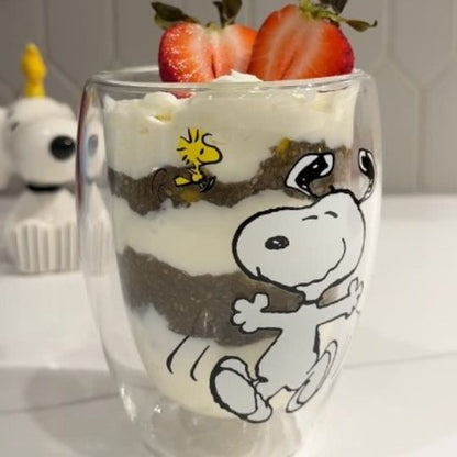 Snoopy & Charlie Double-Wall Glass