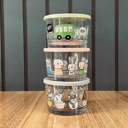 Cute Print Containers Set