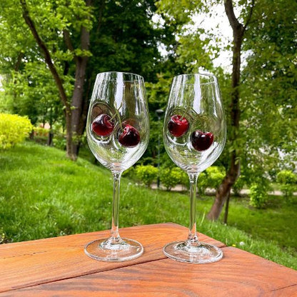 Cherry Wine Glass
