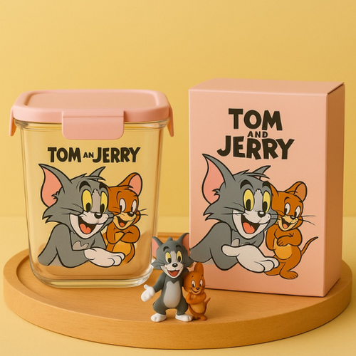 Tom & Jerry Glass Jars