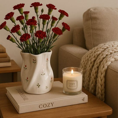 Crinkle Shape Flower Vase