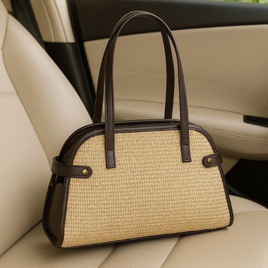 Raffia Bowling Bag