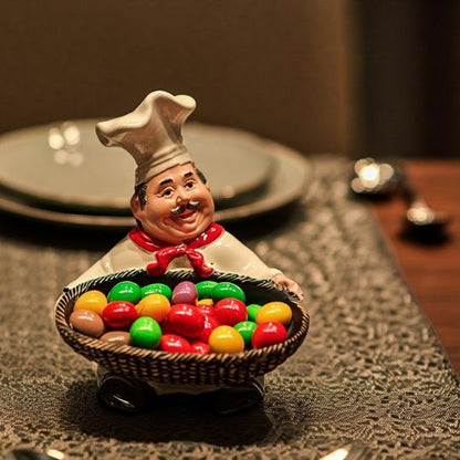 Chef Statue Decor Tray