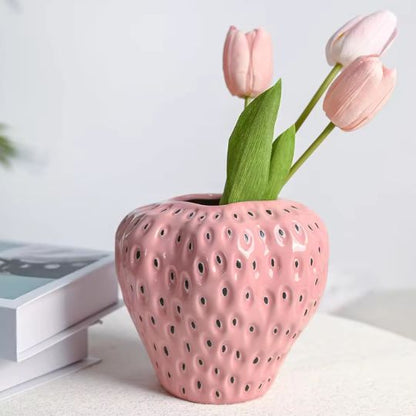 Strawberry Flower Vase